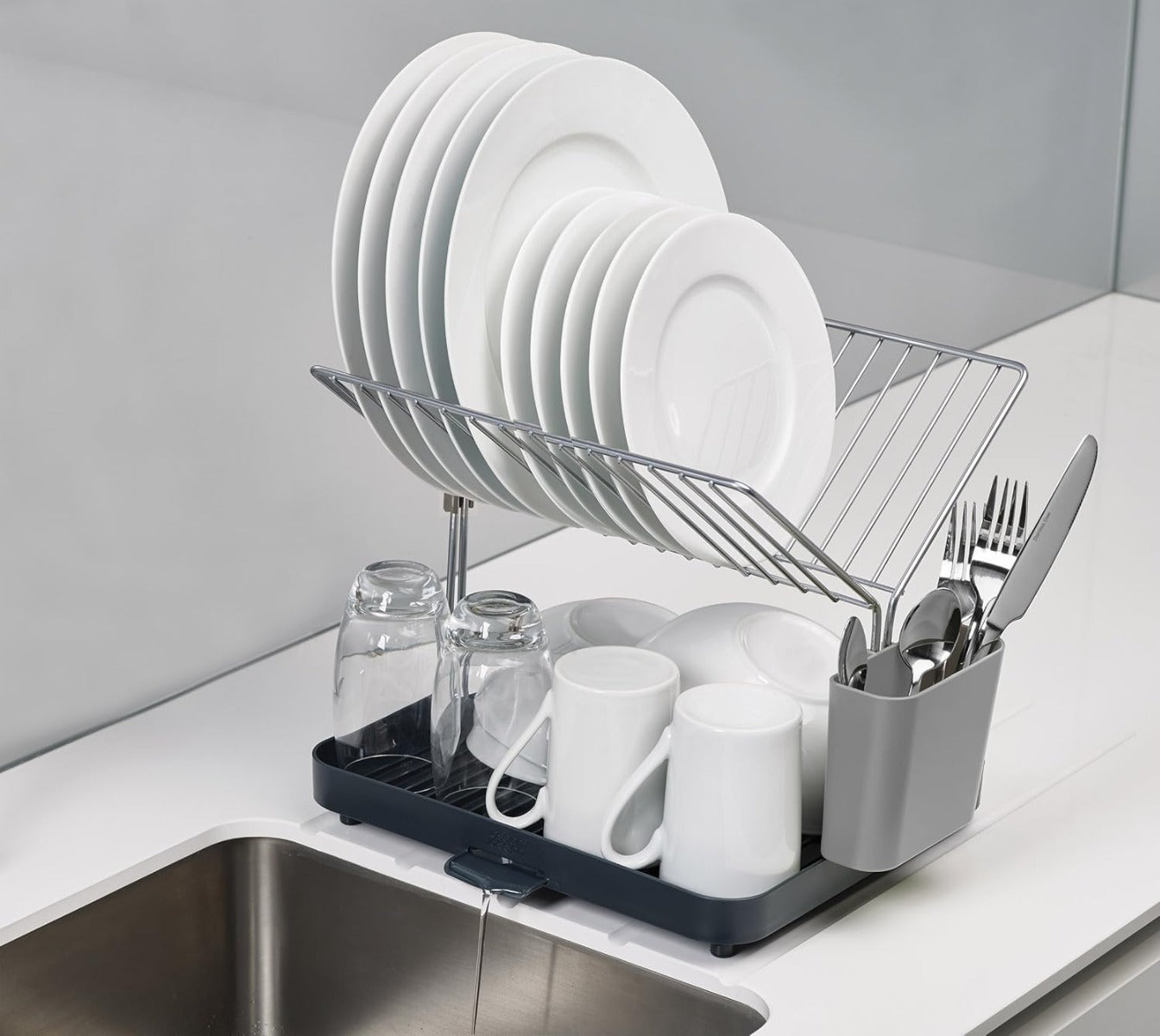 Joseph Joseph Y-Rack 2-tier Dish Rack - Grey