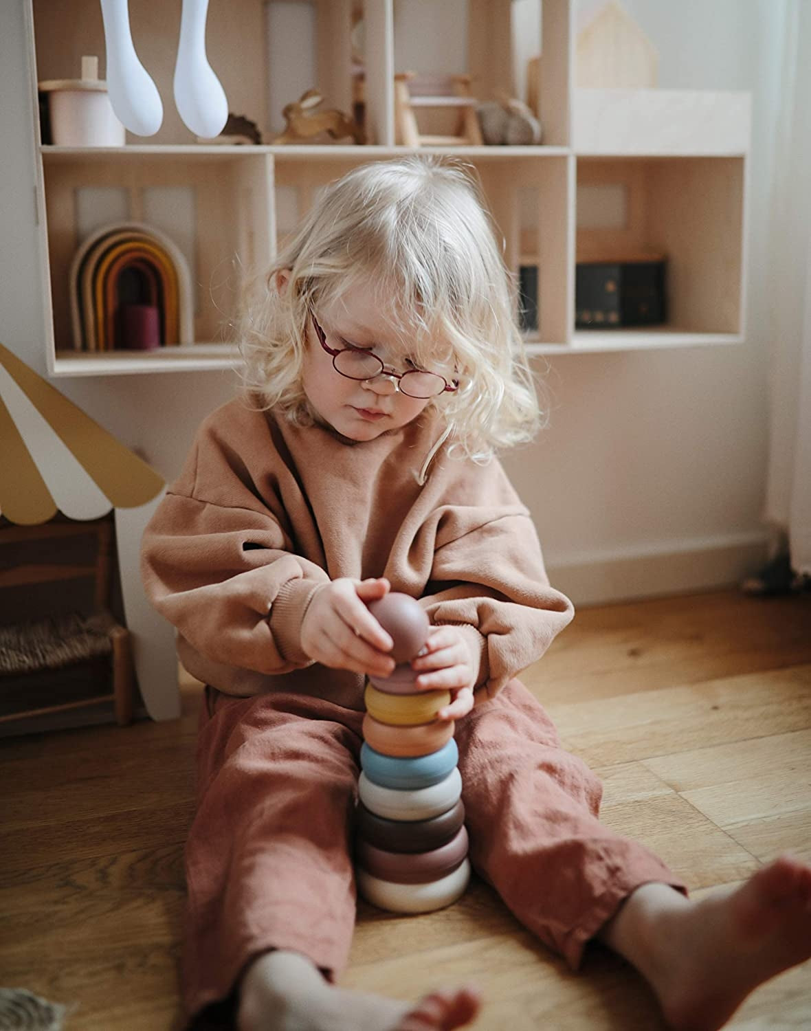 Mushie Stacking Rings Toy - Original