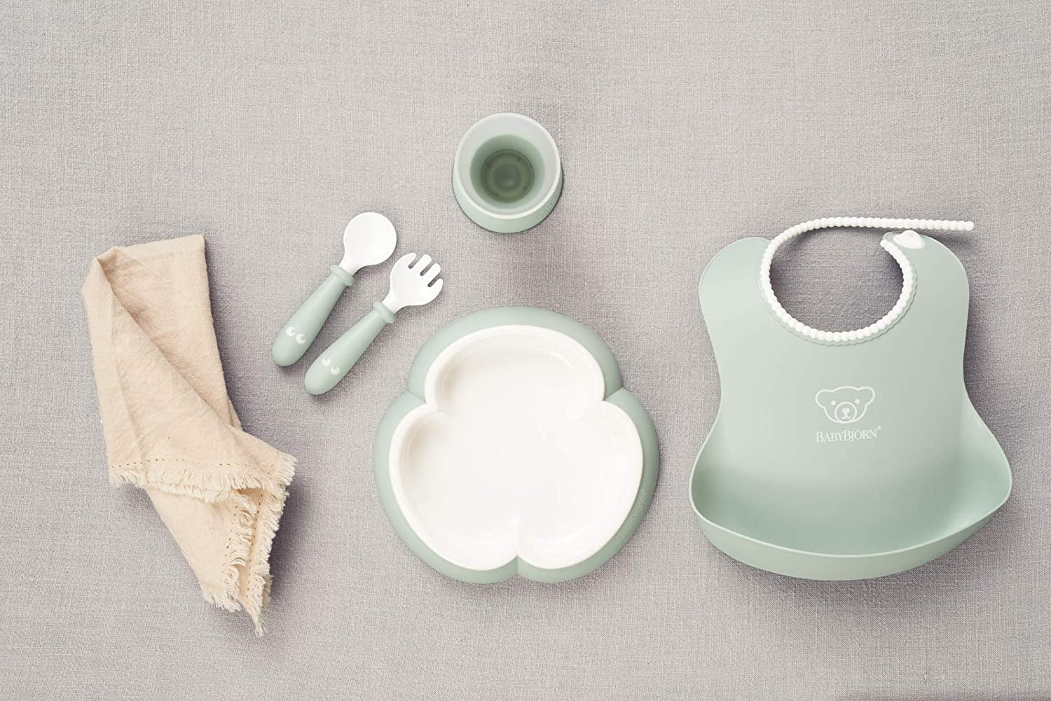 Baby Bjorn Baby Dinner Set (2 Colours) - Made in Sweden - Pupsik Singapore