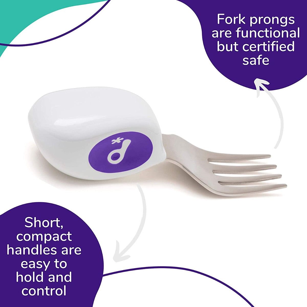 Doddl Baby Knife, Fork & Spoon Set (12m+) - 3 Colors - Pupsik Singapore