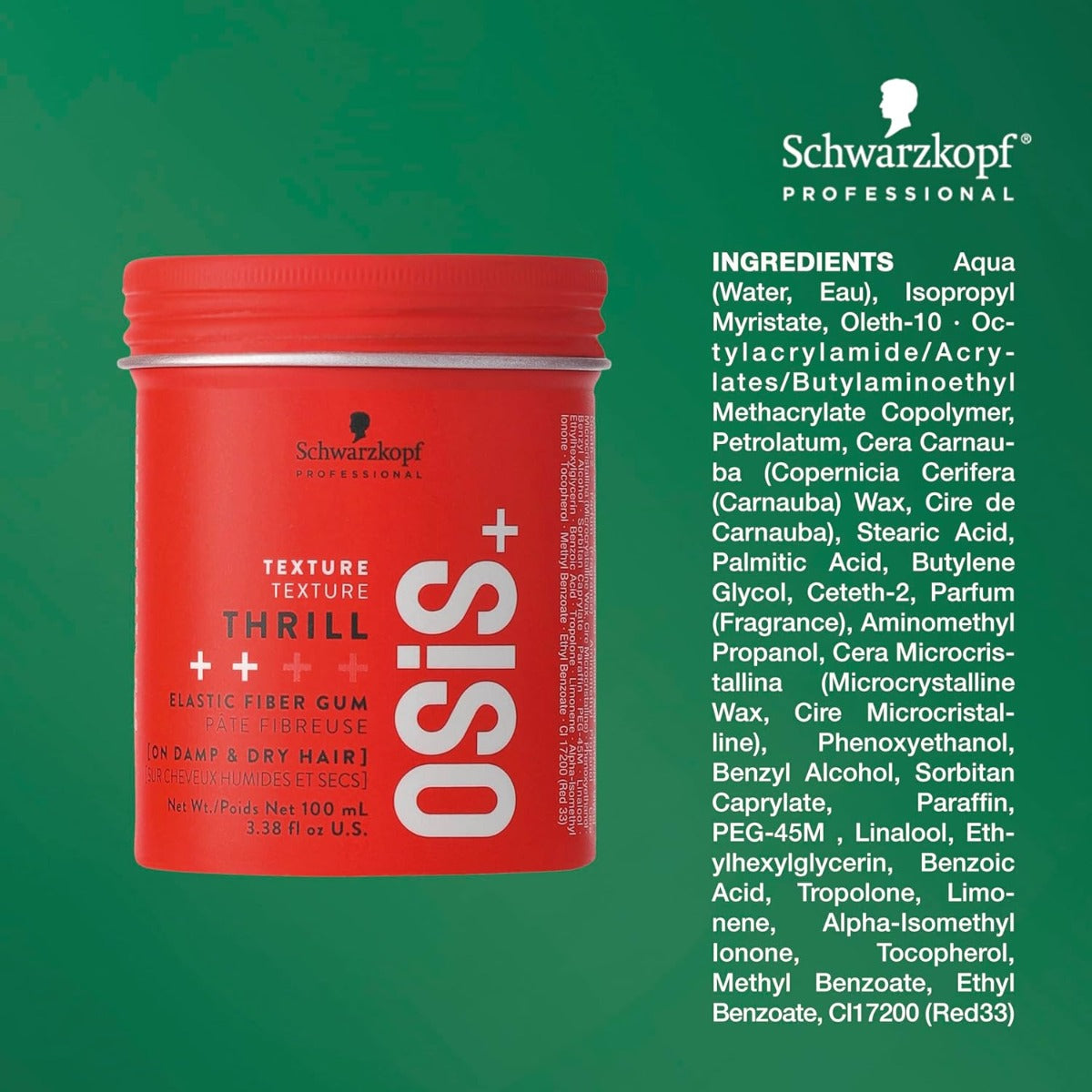 Schwarzkopf Osis+ Thrill Elastic Fibre Gum (100ml) - Exp 10/26