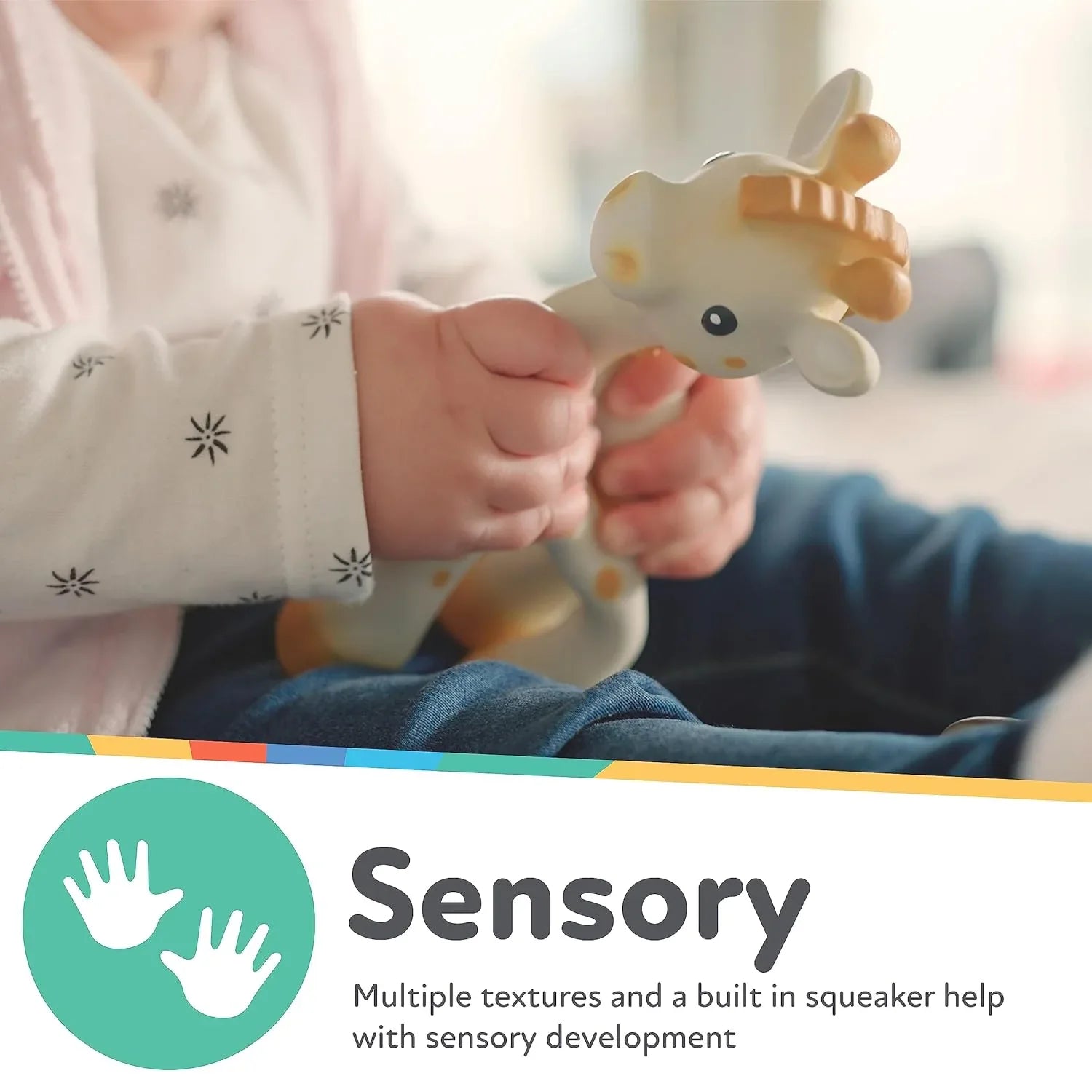 Nuby Jackie the Giraffe Natural Rubber Teether - Pupsik Singapore