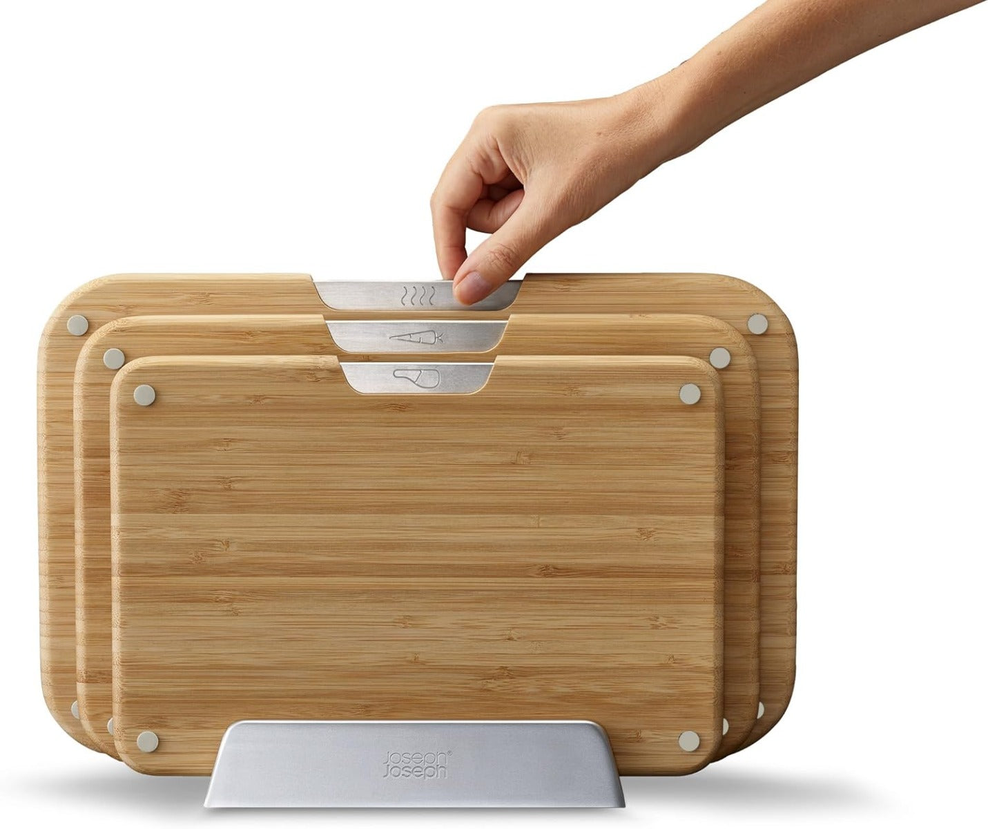 Joseph Joseph Nest Boards 3-piece Chopping Board Set - Bamboo