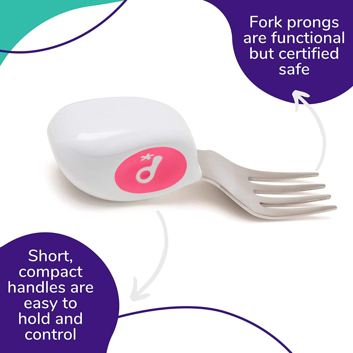 Doddl Baby Knife, Fork & Spoon Set (12m+) - 3 Colors - Pupsik Singapore