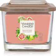 Yankee Candle Medium 3-Wick Square Candle (12.25oz) - Jasmine & Pomelo