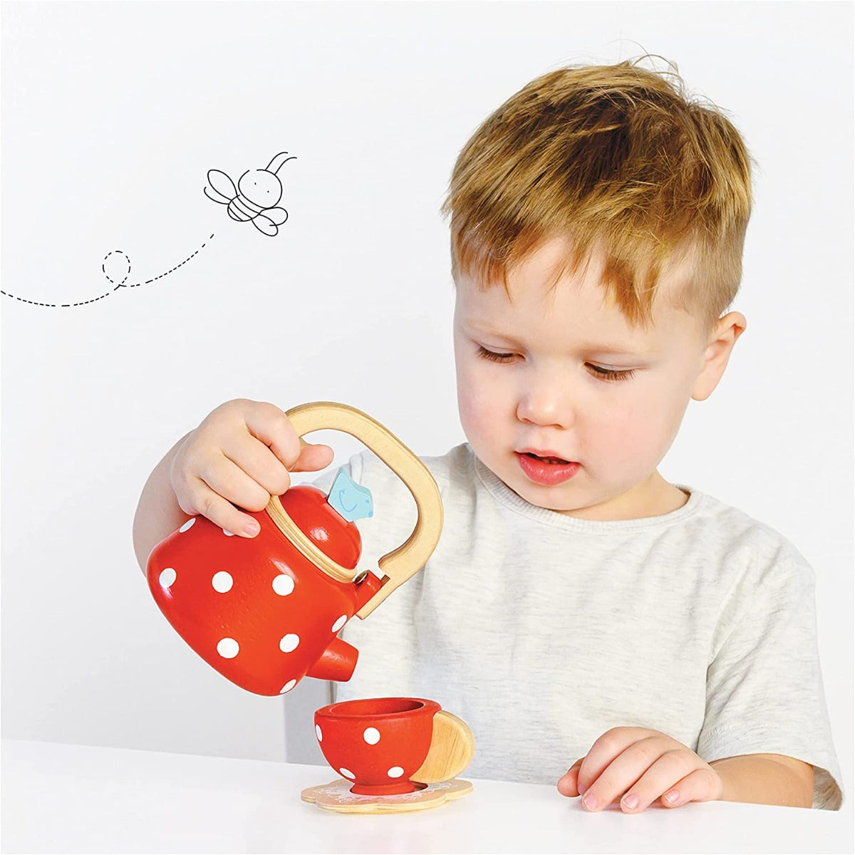 Le Toy Van Wooden Dotty Kettle