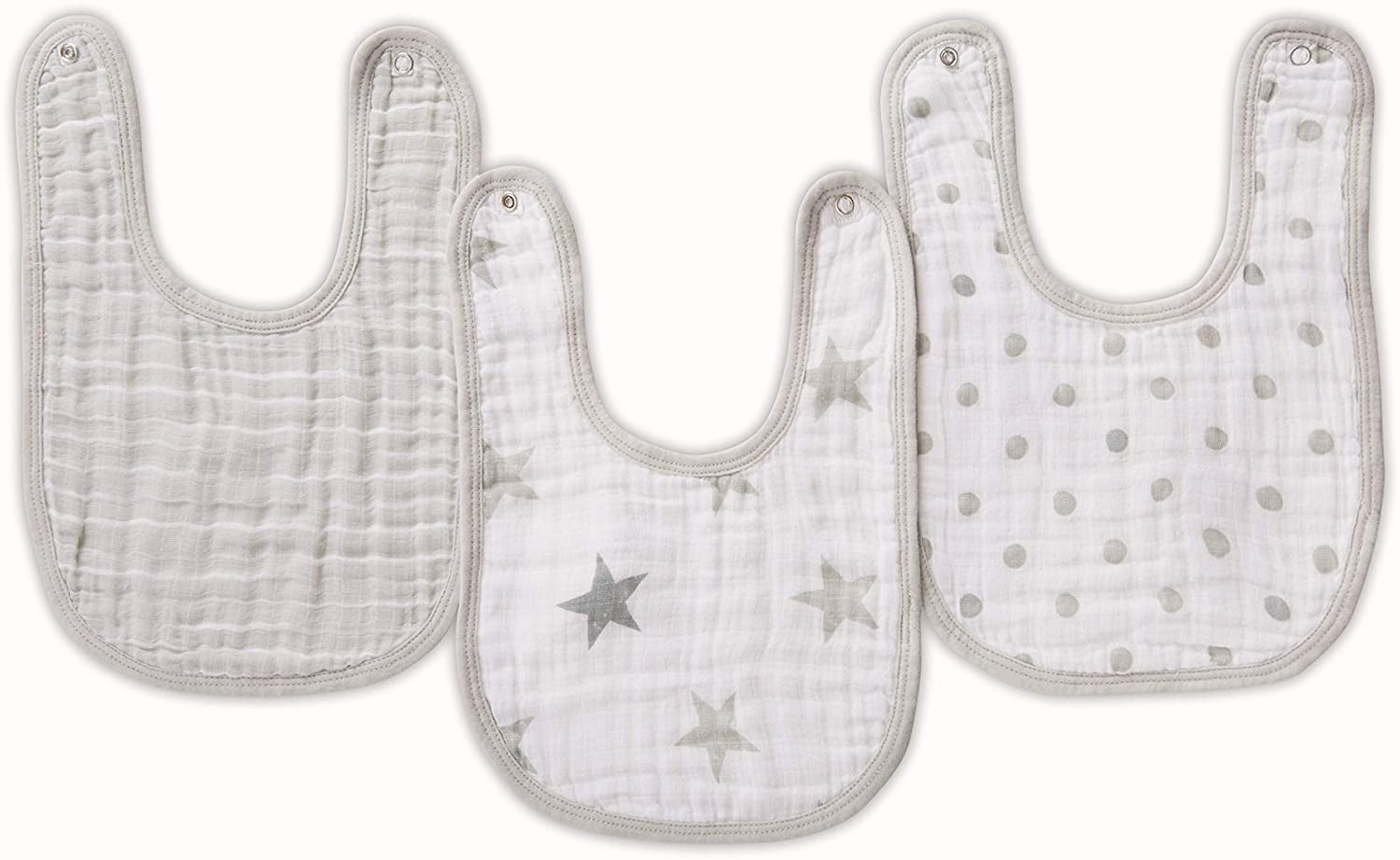 Aden Anais Essentials Snap Bib, 3pk (10 Designs) - Pupsik Singapore