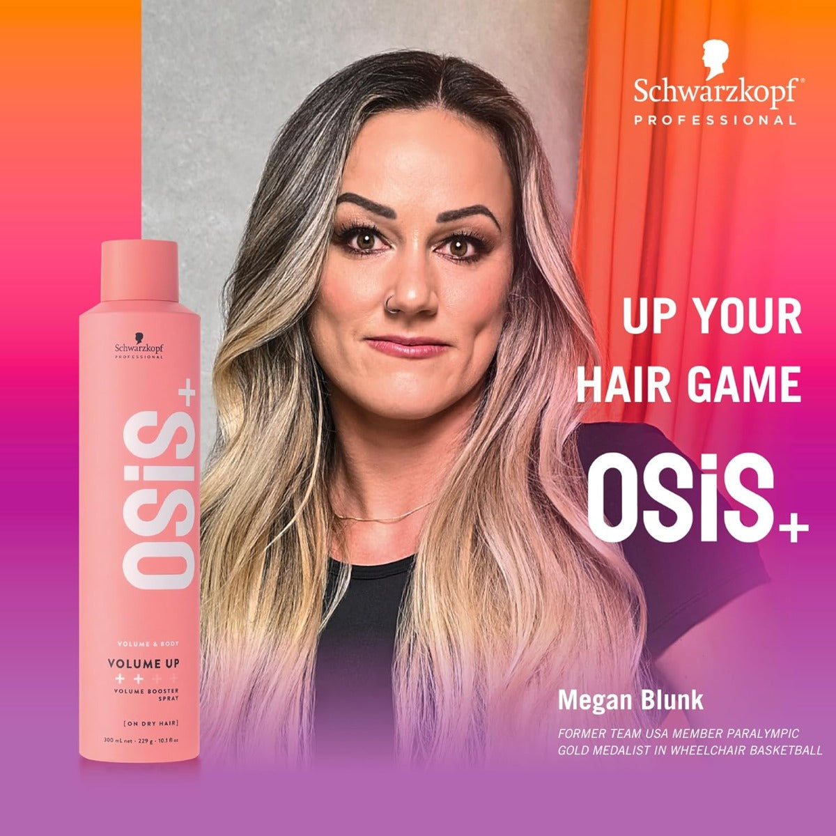 Schwarzkopf Osis+ Volume Up Booster Spray (300ml) - Exp 03/27 [Damaged Cap]