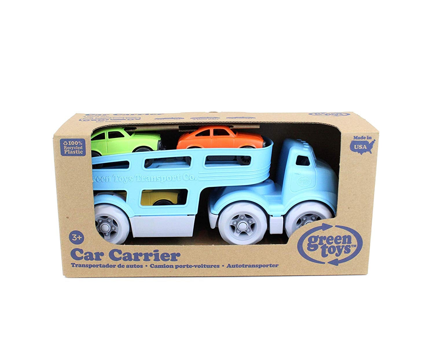 Green Toys Car Carrier Vehicle Set Toy - Blue