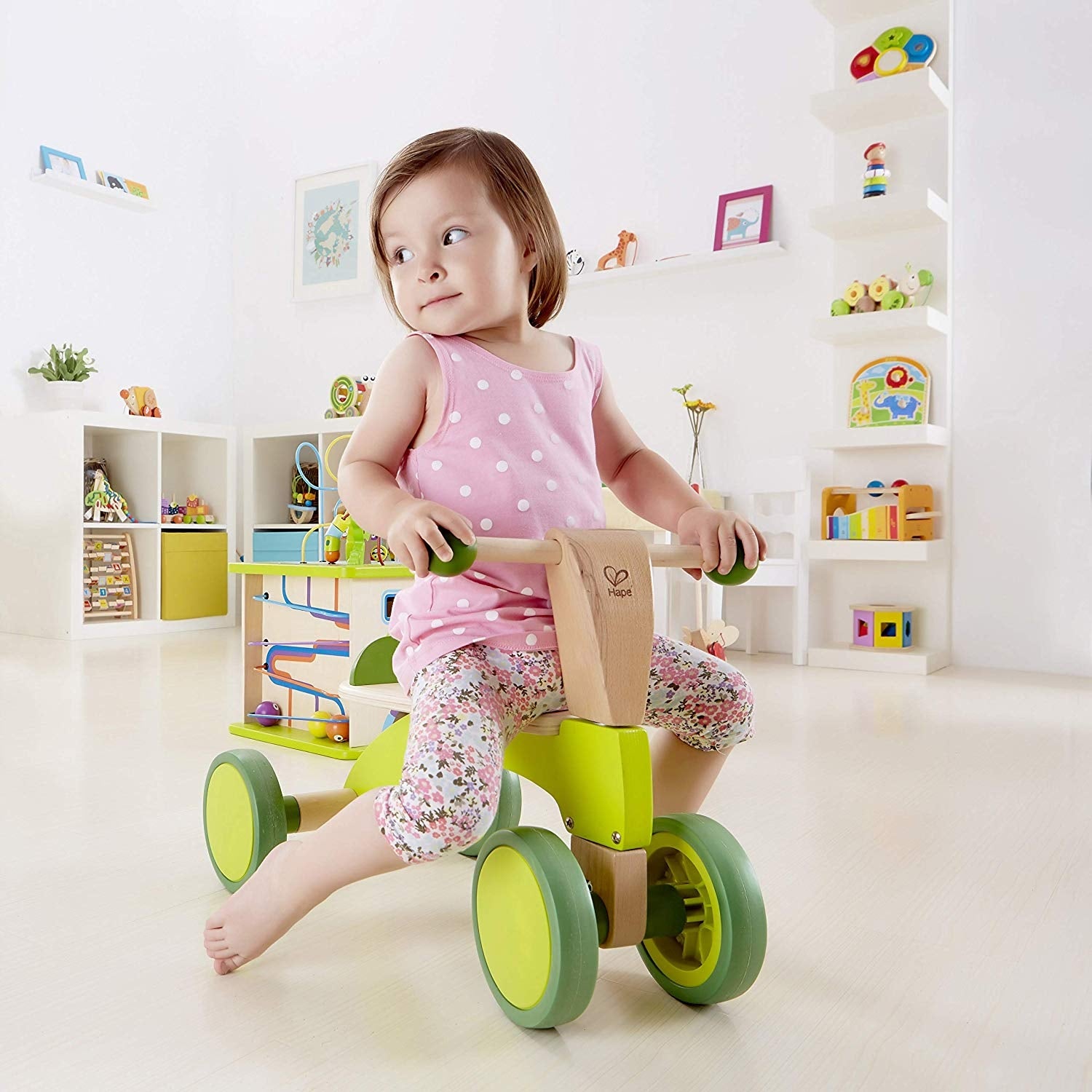 Hape Wooden Scoot Around 4-Wheel Trike