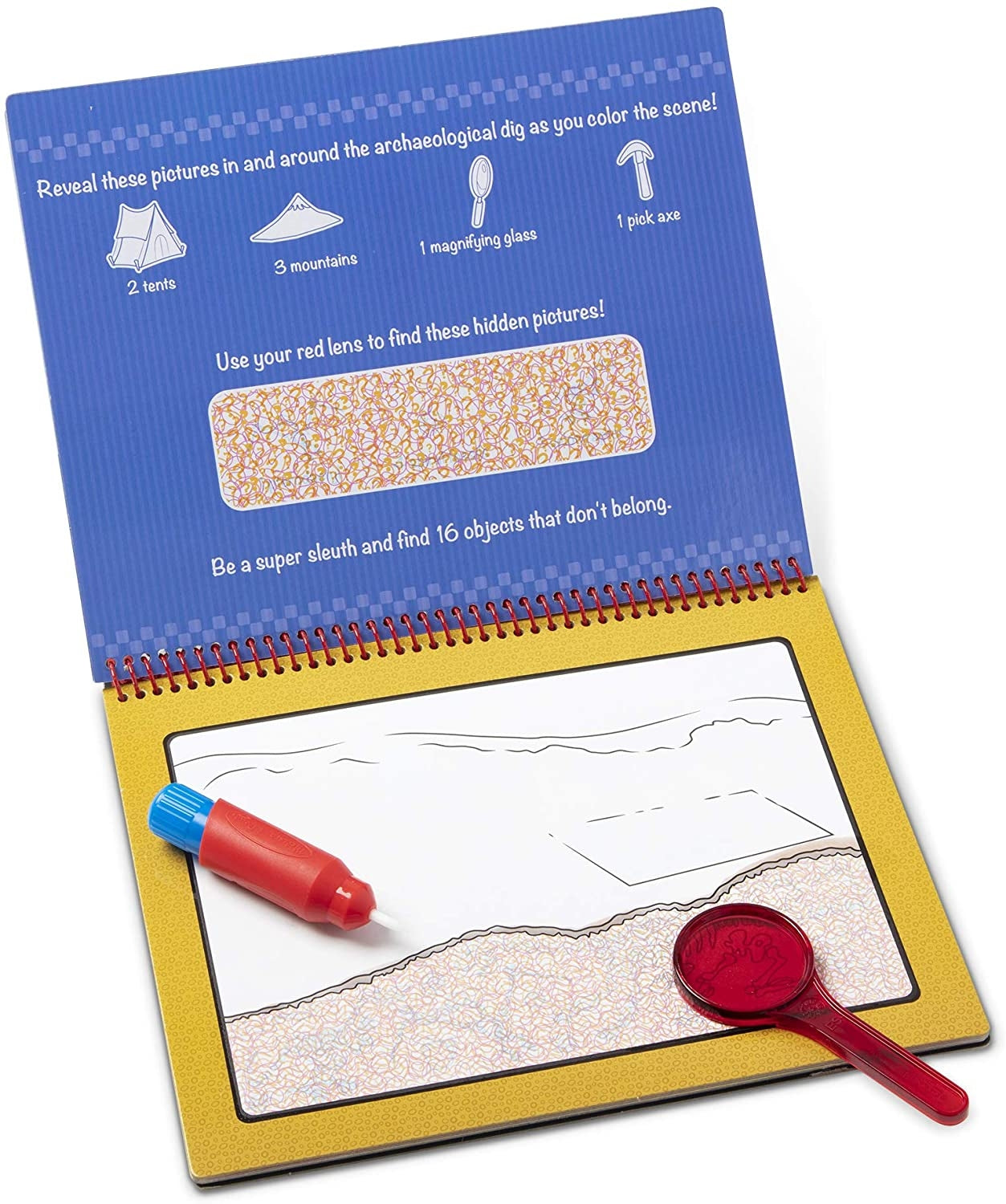 Melissa & Doug Water Wow! Reusable Water-Reveal Deluxe Activity Pad – Adventure