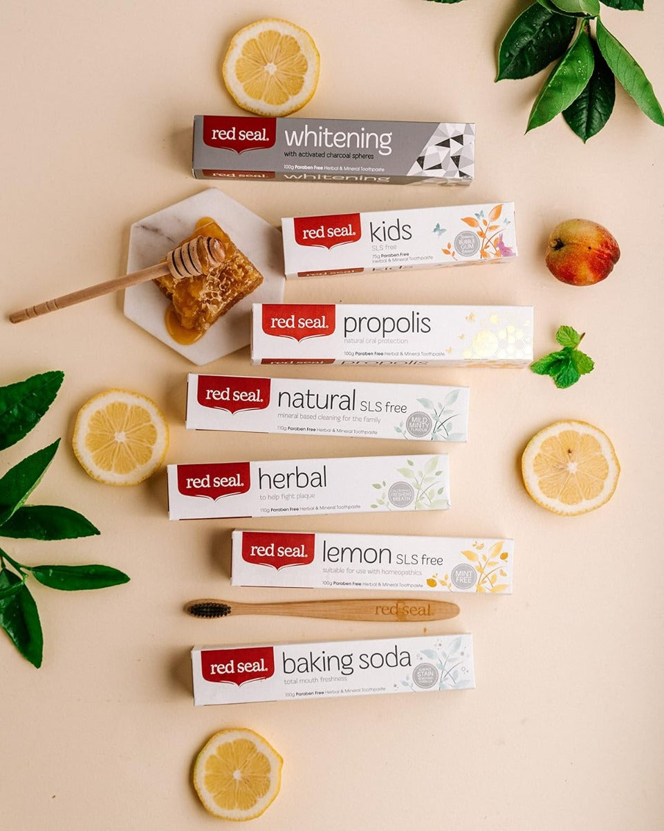Red Seal Lemon SLS Free Natural Toothpaste, 100g (Exp 01/28)