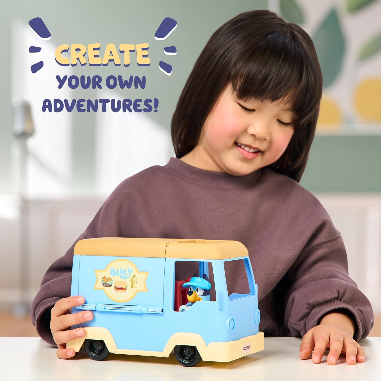 Bluey Lets Play Chef Food Truck Toy Vehicle Playset