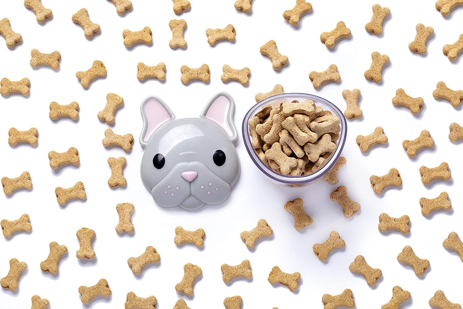 Melii Snack Container, 232ml - Bulldog - Pupsik Singapore