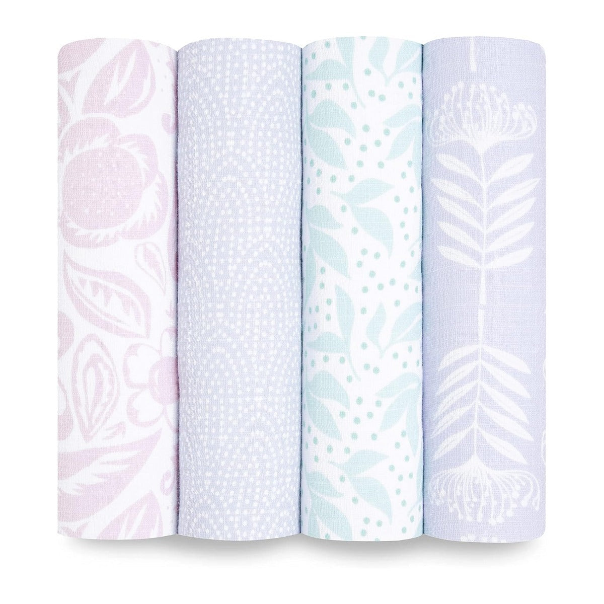 Aden Anais Essentials Muslin Cotton Swaddle (44 x 44 in), 4pk (31 Designs) - Pupsik Singapore