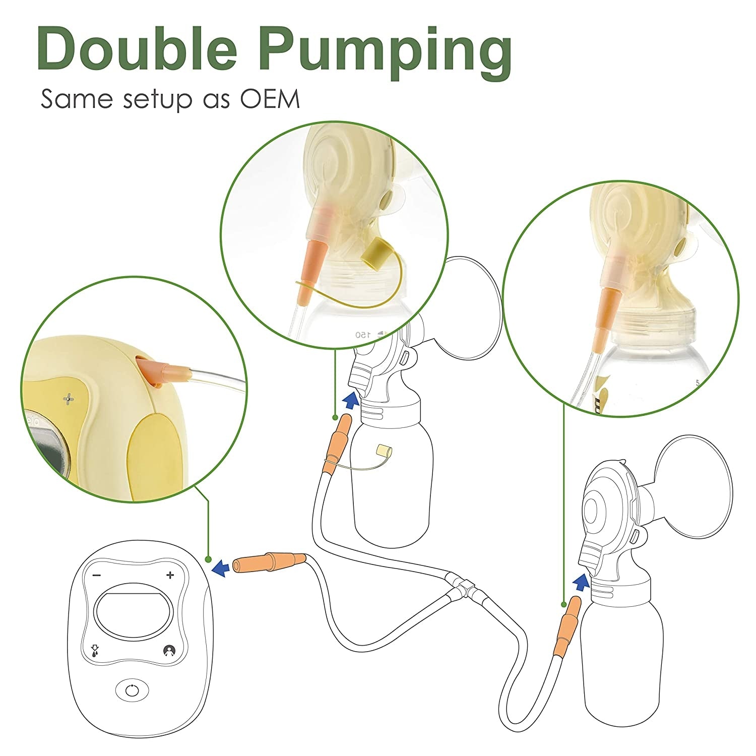 Maymom Tubings for Medela Freestyle, Flex, Swing Pumps - Pupsik Singapore