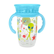 Nuby 360 Edge Printed 2-Stage Drinking Rim Tritan Cup, 300ml (3 Designs)