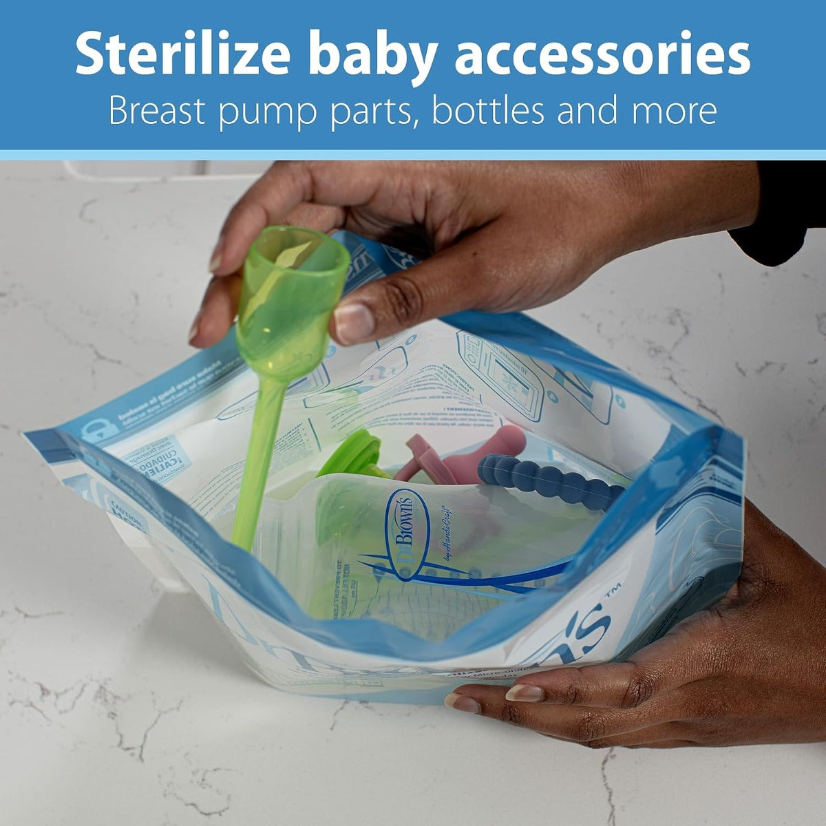 Dr. Brown's Microwave Steam Sterilizer Bags, 5 pack