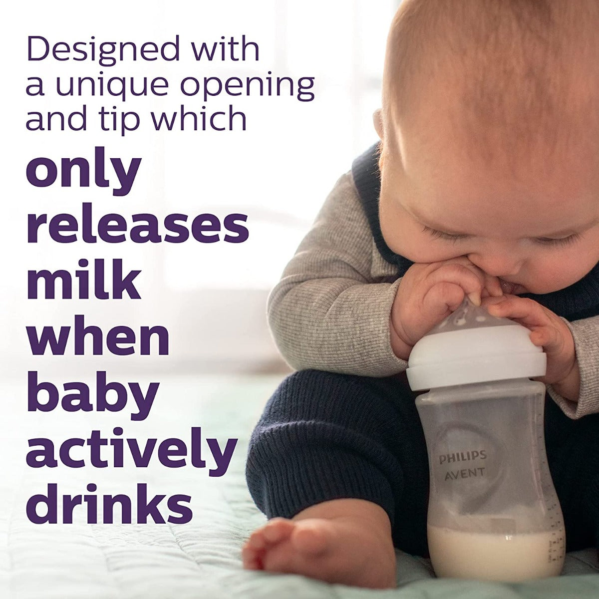 Philips Avent Natural Response 260ml Milk Baby Bottles (3-pack)