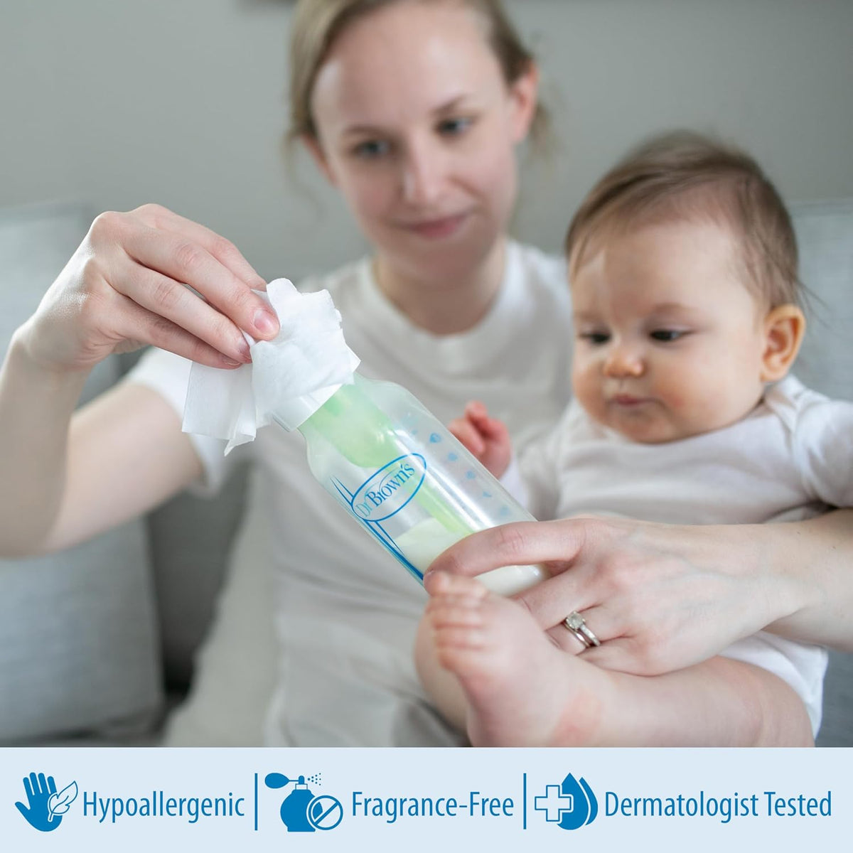 Dr. Brown's Pacifier & Bottle Healthy Wipes, 40pcs (Exp 07/28)