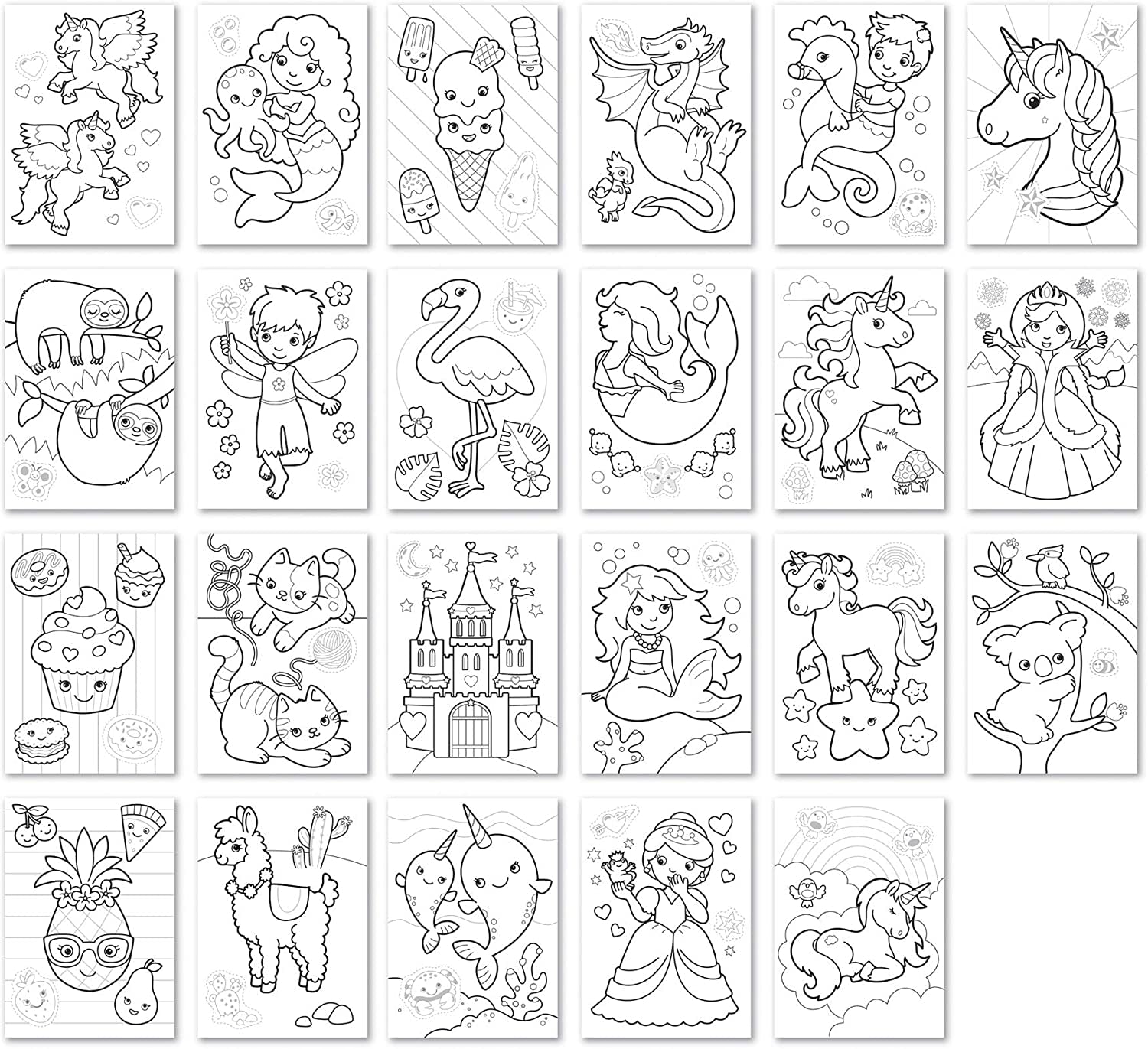 Orchard Toys Unicorn, Mermaids and More Sticker Colouring Book