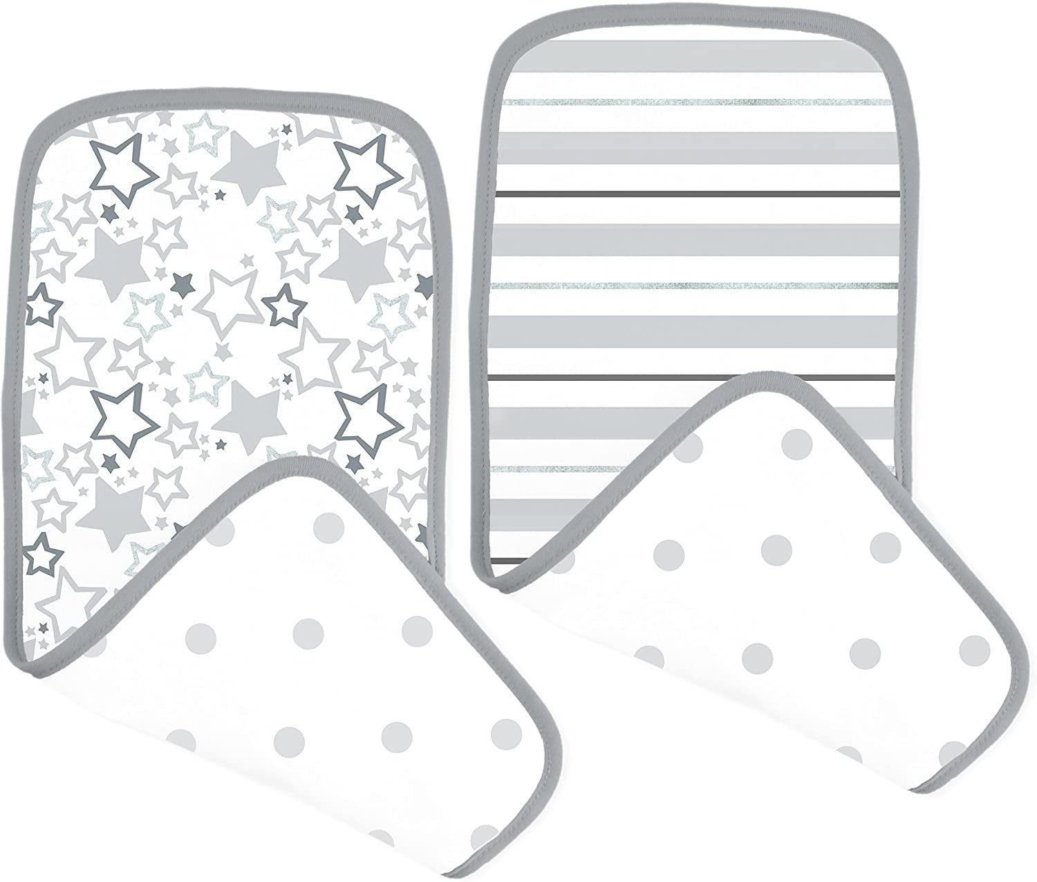 SwaddleDesigns Muslin Baby Burpies, 2pk (5 Designs) - Pupsik Singapore