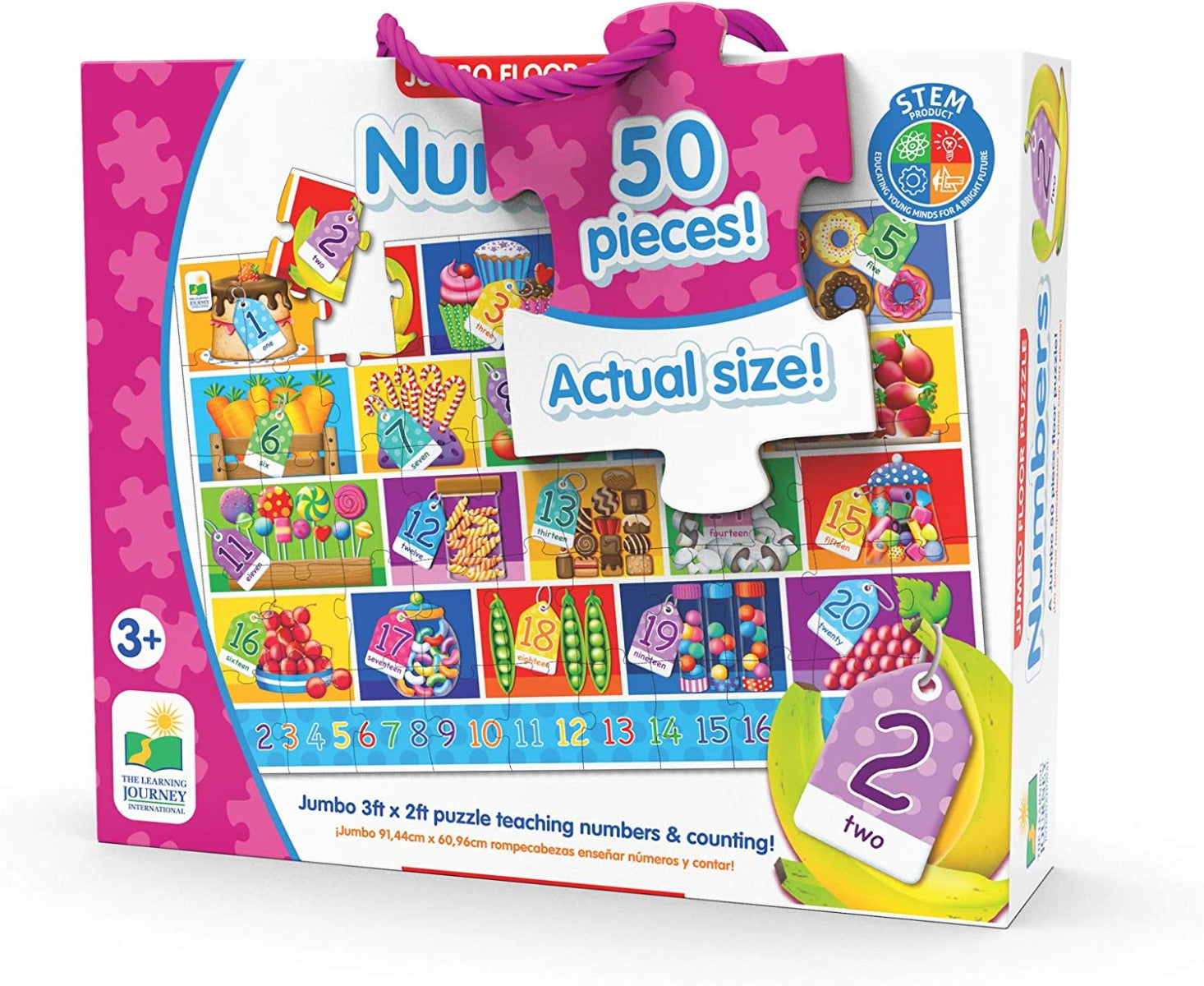 The Learning Journey Jumbo Floor Puzzle, 50pcs (2 Designs) - Pupsik Singapore