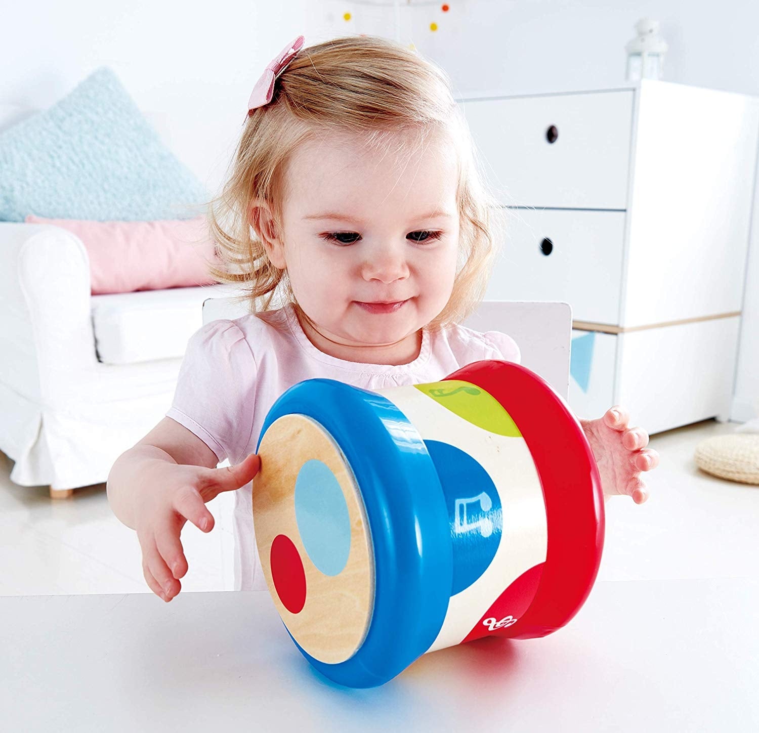 Hape Wooden Lights & Sound Baby Drum