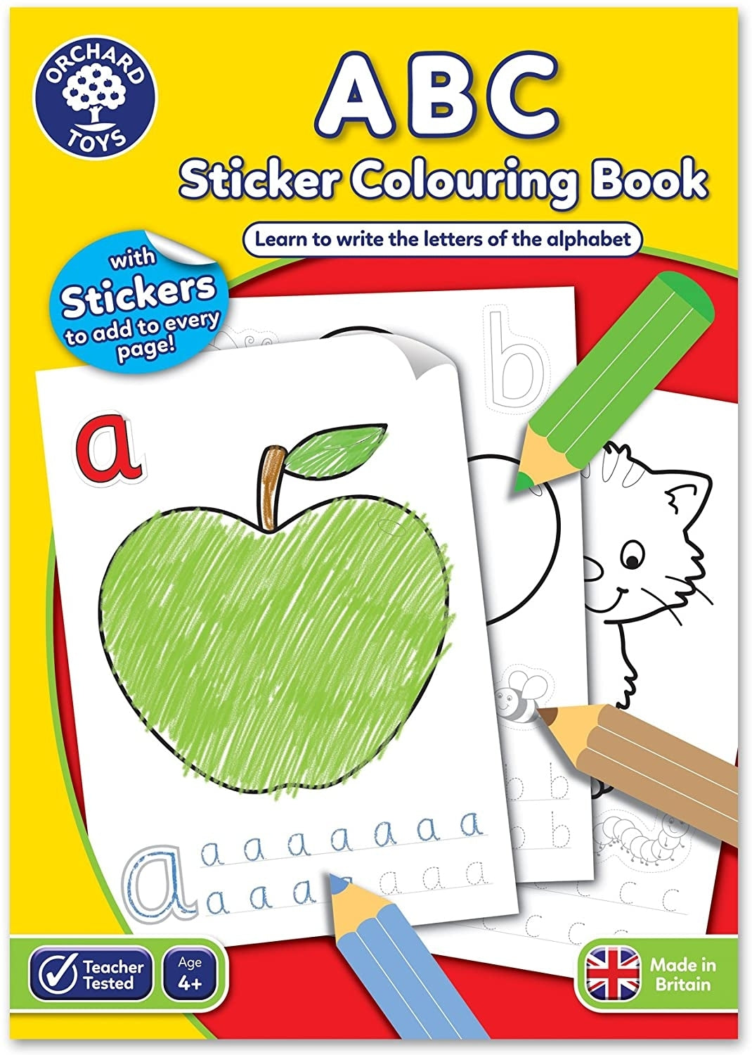 Orchard Toys Learning Sticker Colouring Book Series (4 Titles)