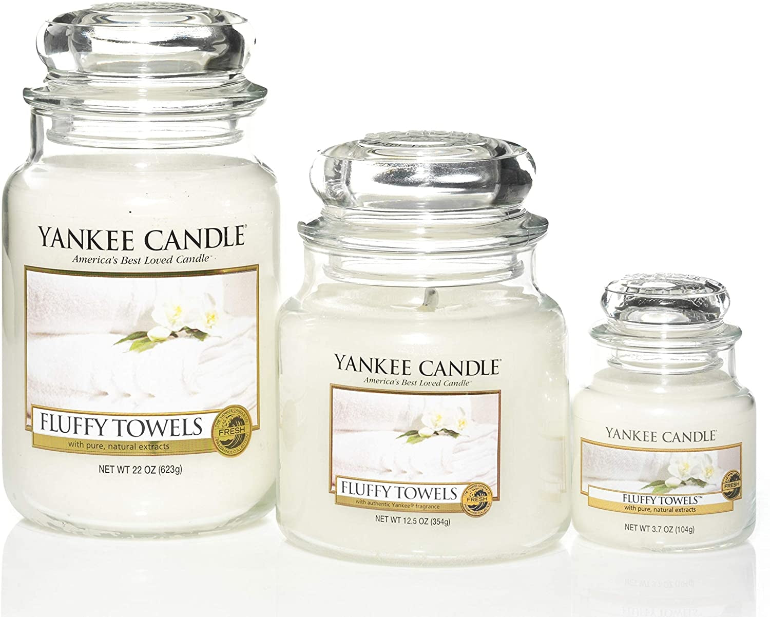 Yankee Candle Medium Jar Candle (14.5oz) - Fluffy Towels