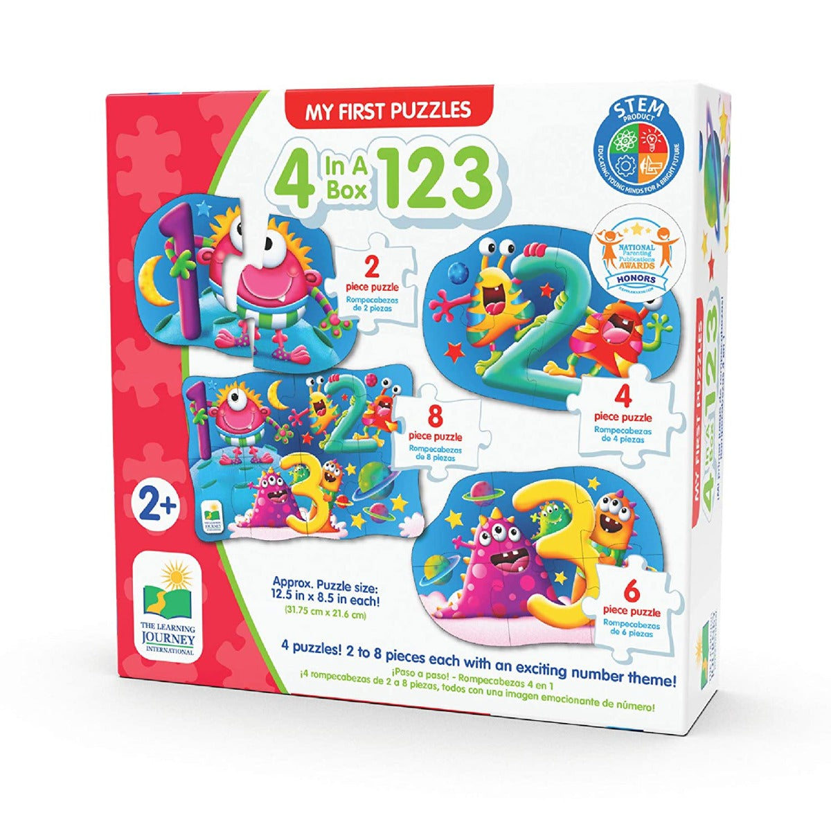 The Learning Journey First Puzzle Set 4-in-1 Box (4 Designs) - Pupsik Singapore