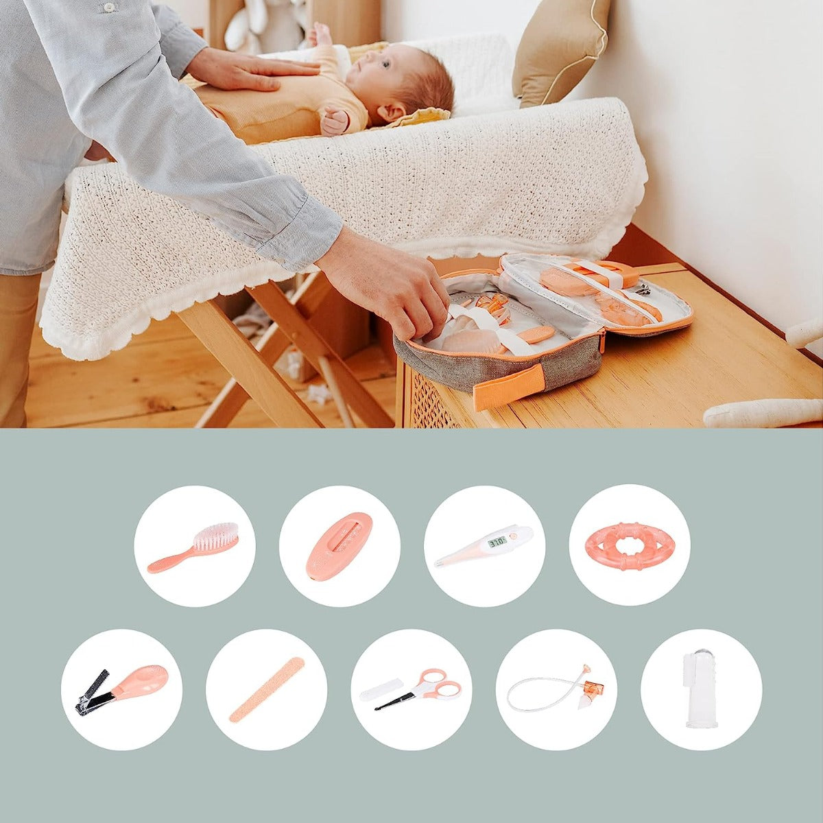 Babymoov Baby Grooming 9-piece Kit (2 Colors) - Pupsik Singapore