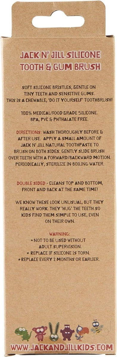 Jack N' Jill Silicone Tooth & Gum Brush (2-5Y) - Damaged Packaging