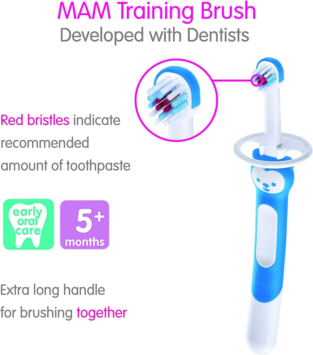 MAM Baby Training Toothbrush - Pink