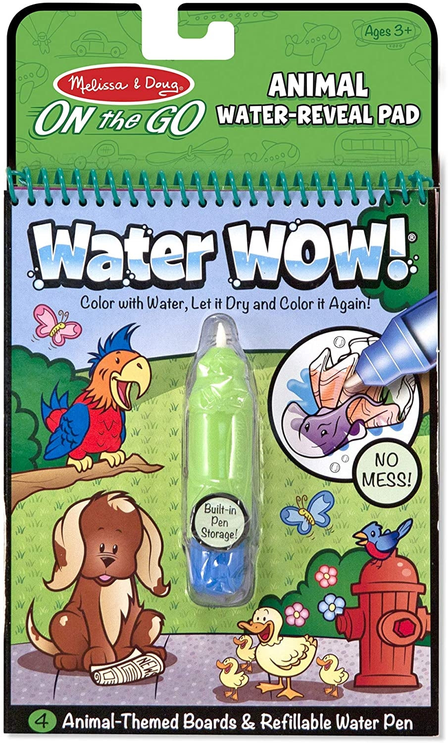 Melissa & Doug Water Wow! Brush Colouring Pad (13 Types) - Pupsik Singapore