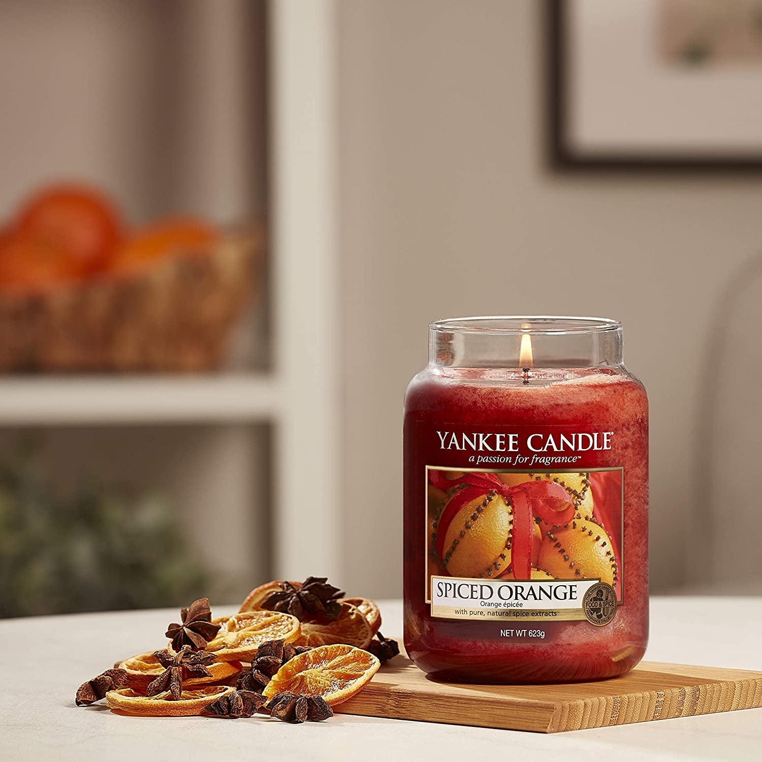 Yankee Candle Medium Jar Candle (14.5oz) - Spiced Orange