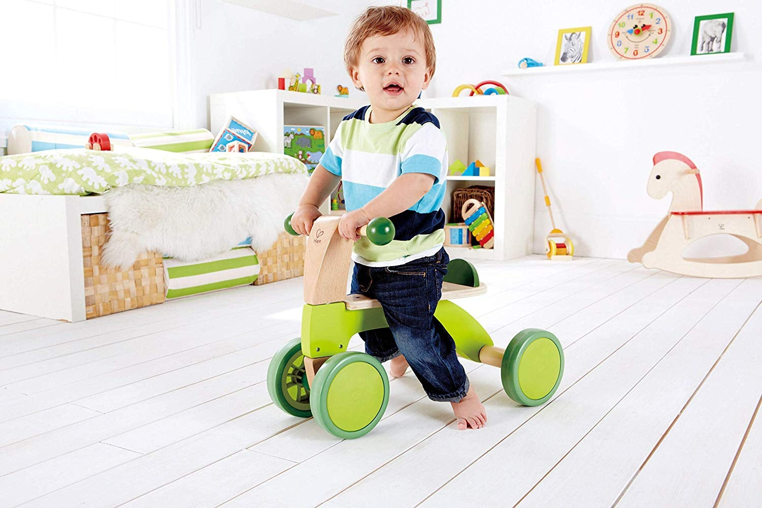 Hape Wooden Scoot Around 4-Wheel Trike