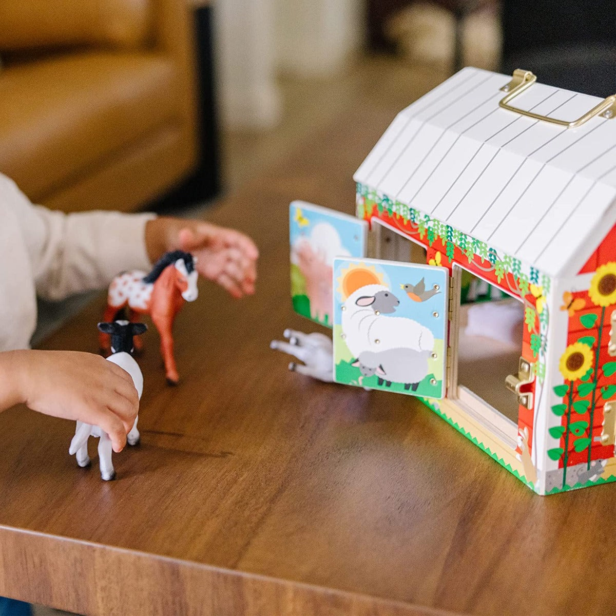 Melissa & Doug Kids Toy Barn Play Set