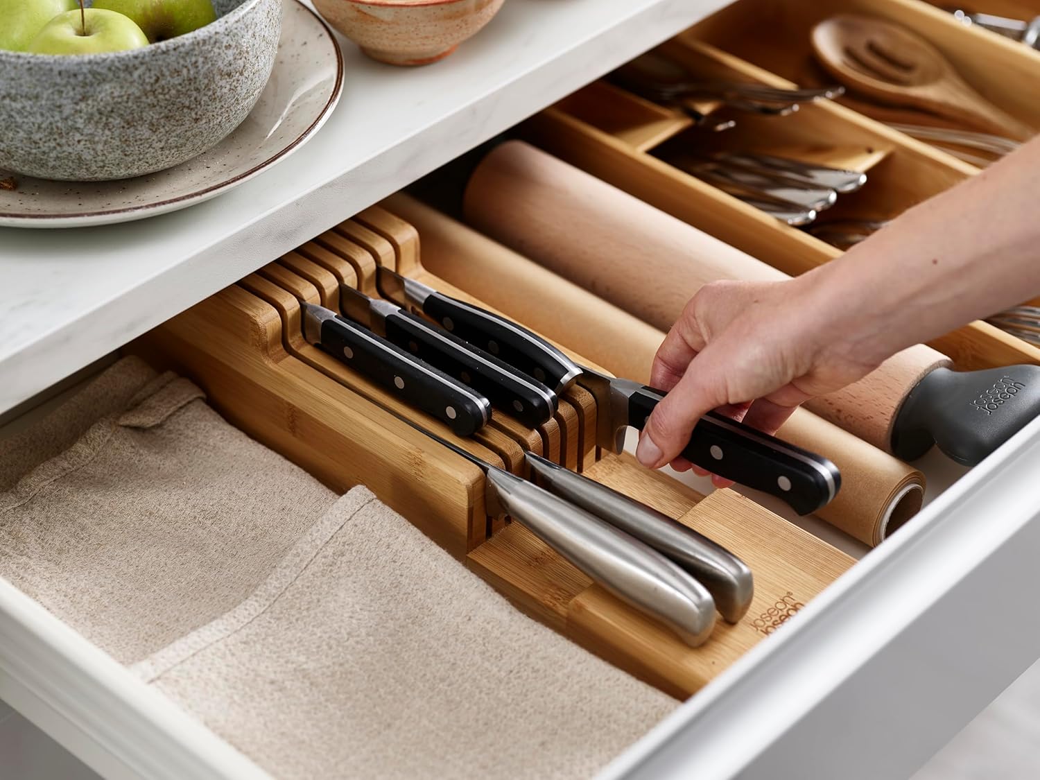 Joseph Joseph DrawerStore Compact Knife Organiser (2 Colors) - Pupsik Singapore