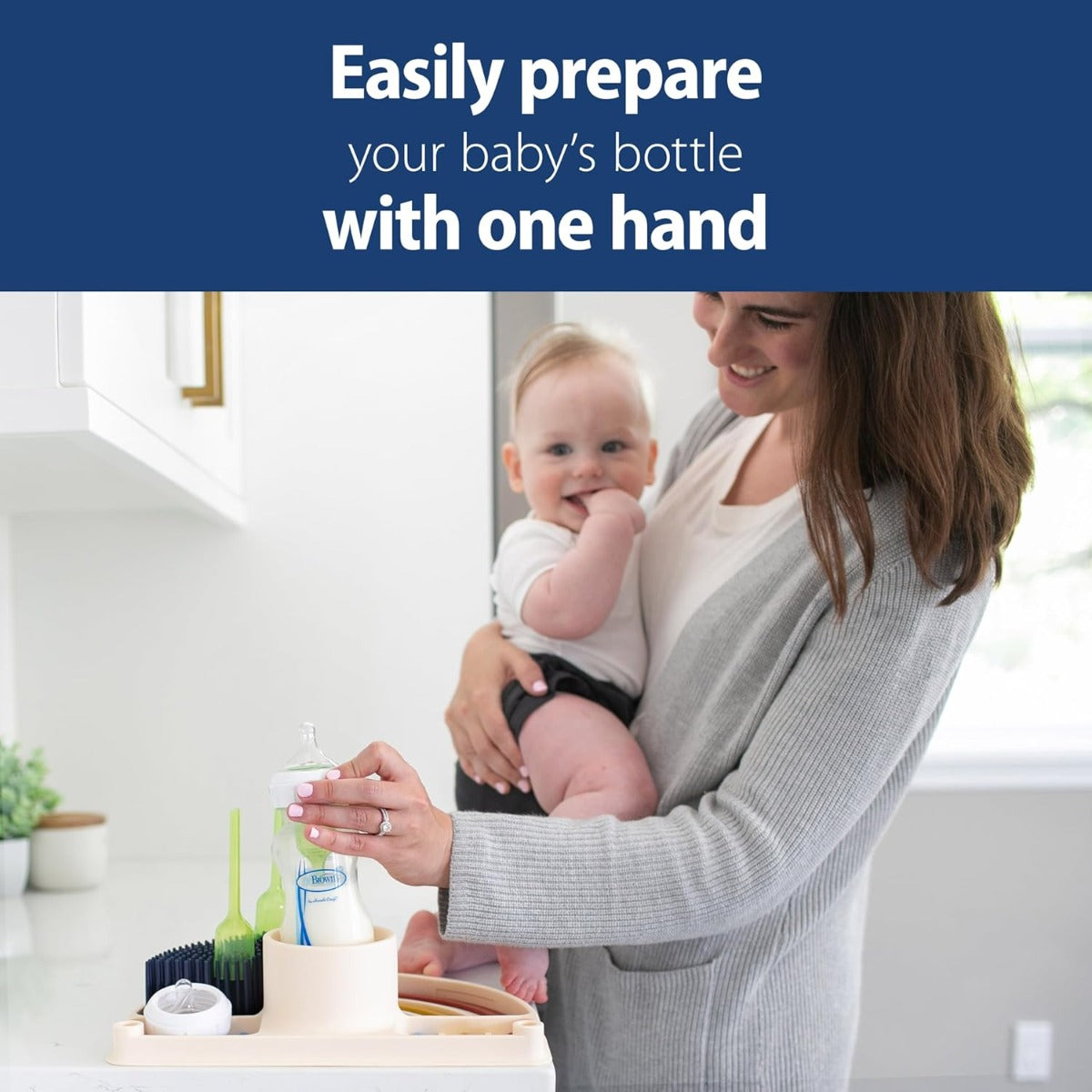 Dr Brown's 2-in-1 Dry & Prep Silicone Mat