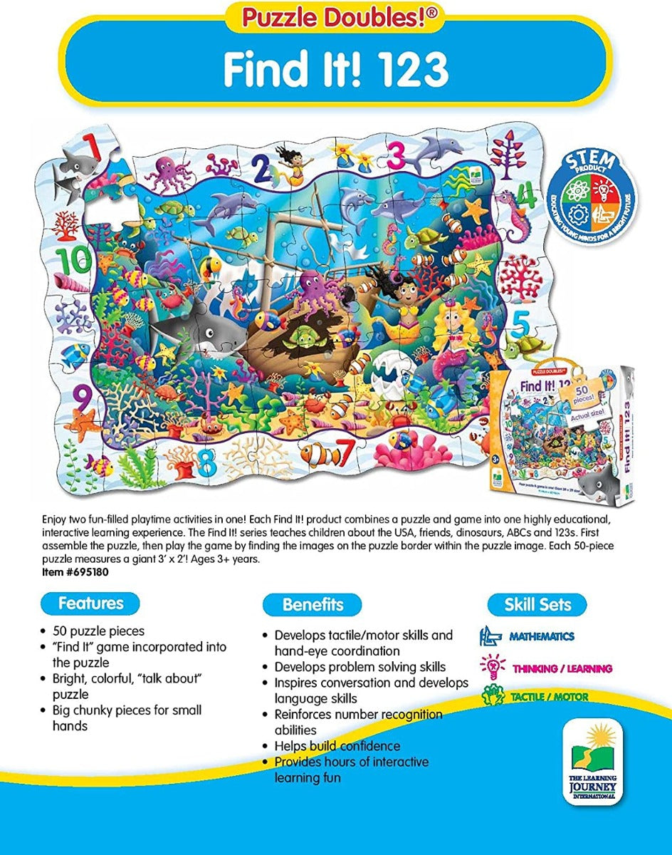 The Learning Journey Puzzle Doubles Find It! (3 Designs) - Pupsik Singapore