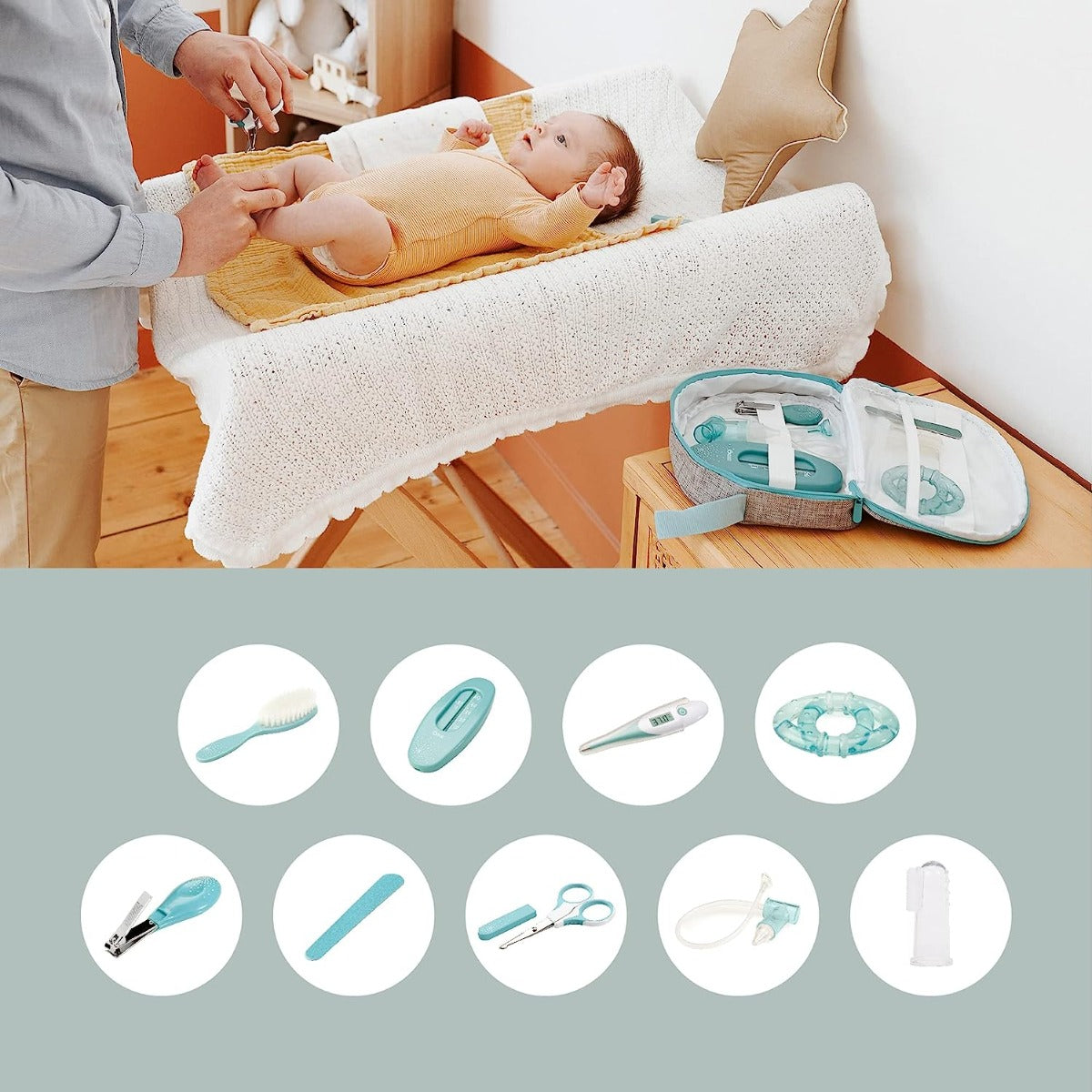 Babymoov Baby Grooming 9-piece Kit (2 Colors) - Pupsik Singapore