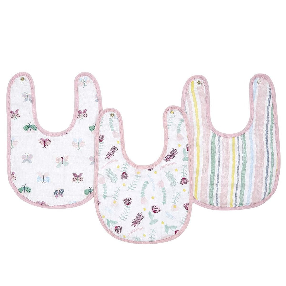 Aden Anais Essentials Snap Bib, 3pk (10 Designs)