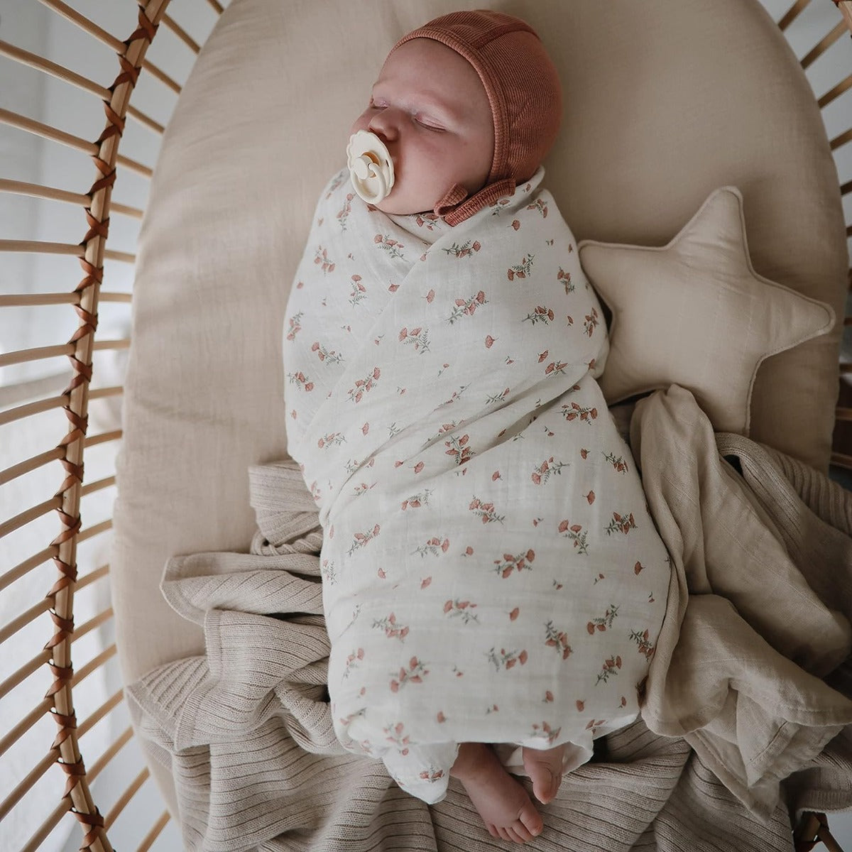 Mushie Muslin Baby Swaddle Blanket (14 designs) - Pupsik Singapore