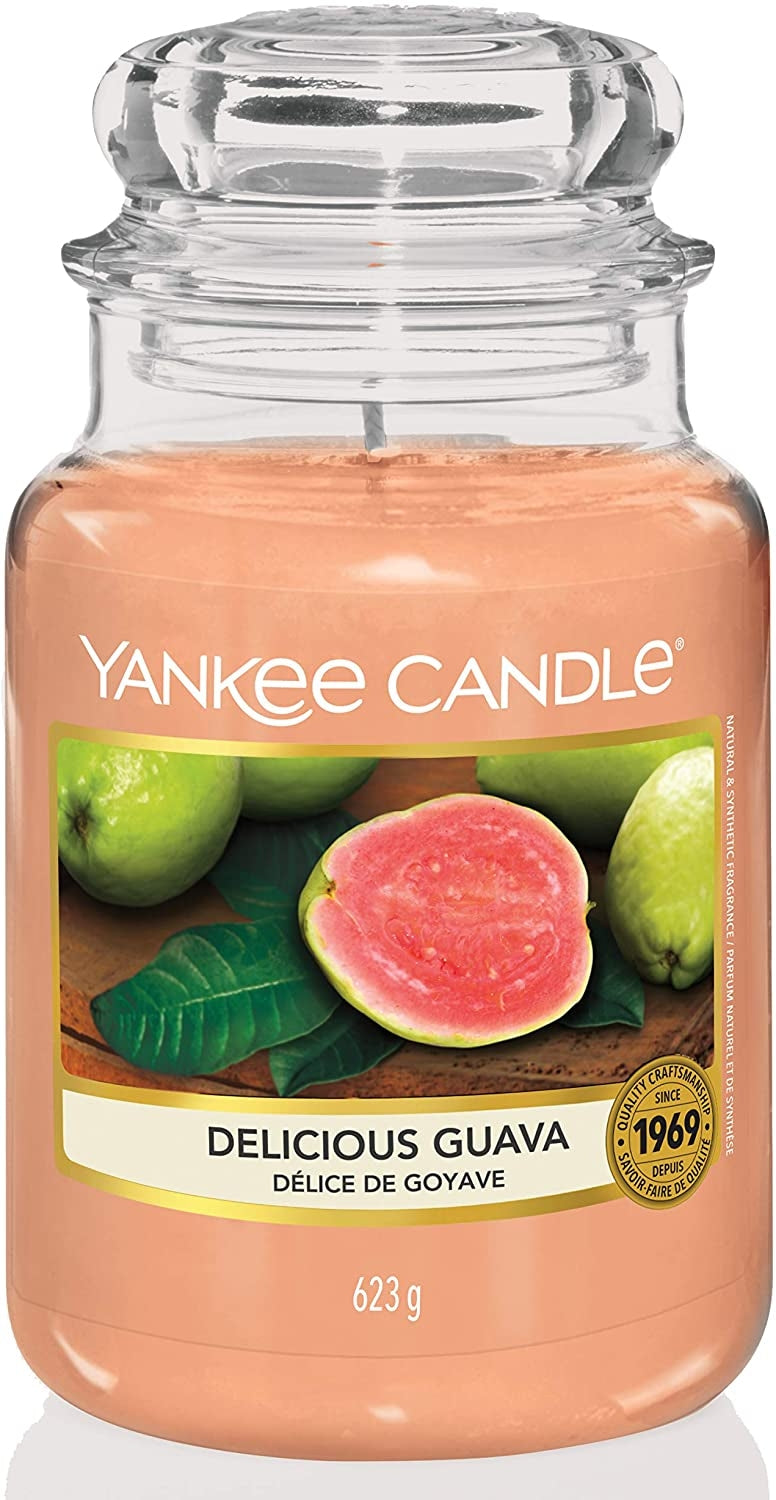 Yankee Candle Large Jar Candle (22oz) - Delicious Guava