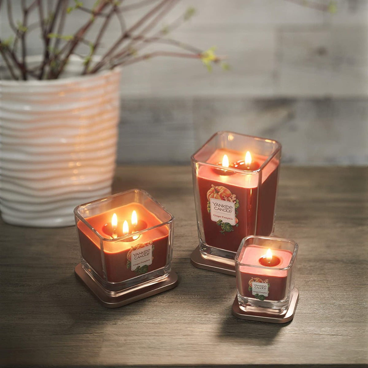 Yankee Candle Medium 3-Wick Square Candle (12.25oz) - Sweet Orange Spice