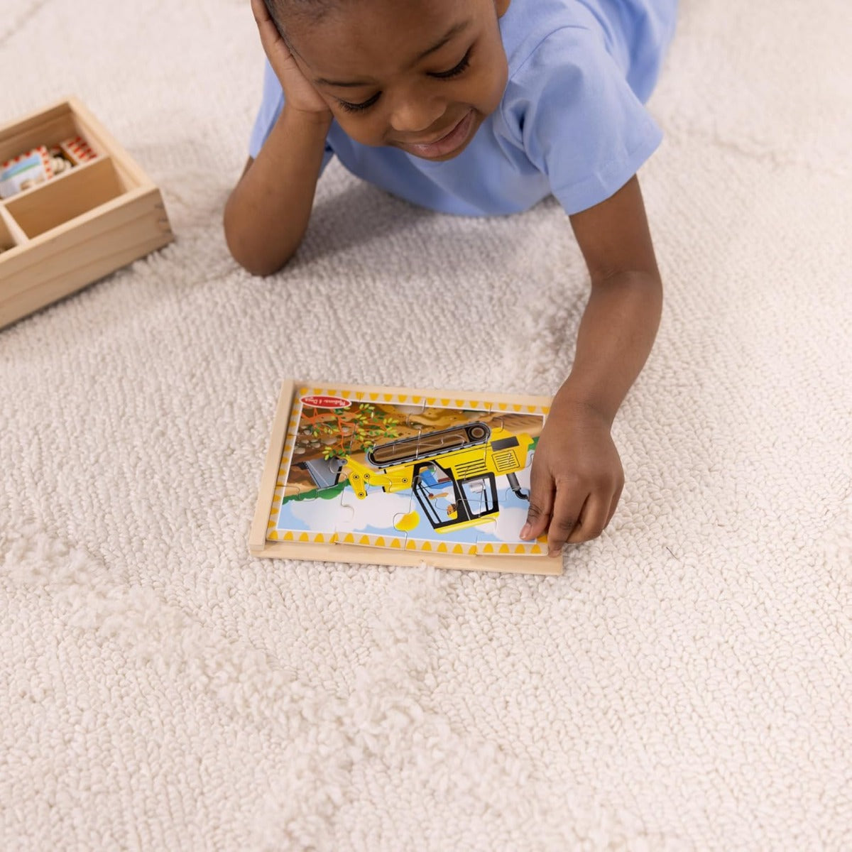 Melissa & Doug Jigsaw Puzzles in a Box, 4 x 12pcs (4 Designs) - Pupsik Singapore