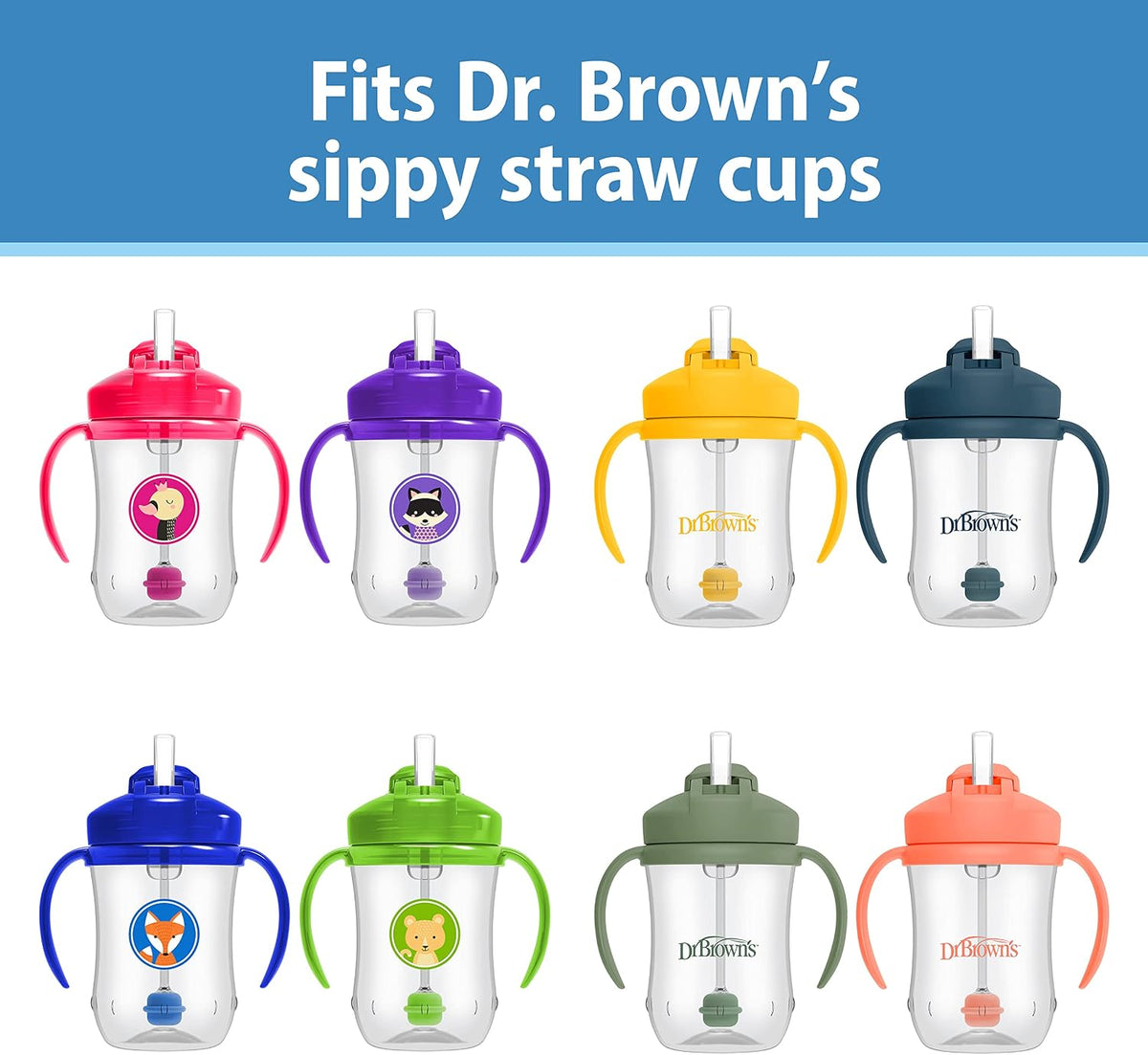 Dr. Brown's Milestones Baby's First Straw Cup (6 Designs) | 6M+