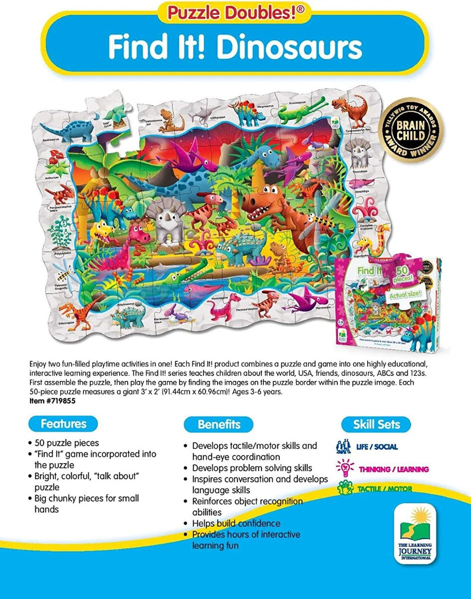 The Learning Journey Puzzle Doubles Find It! (3 Designs) - Pupsik Singapore