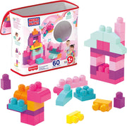 Mega Bloks First Builders Big Building Bag, 60pcs - Pink